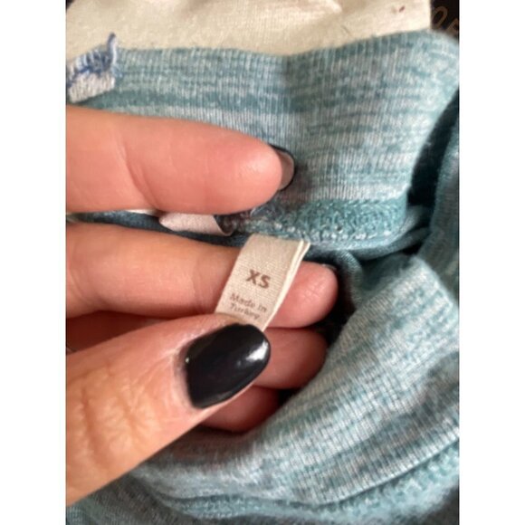 Soft Surroundings Eleve Tunic Top Pullover Long Sleeve Heathered Green Sz XS - Picture 7 of 11